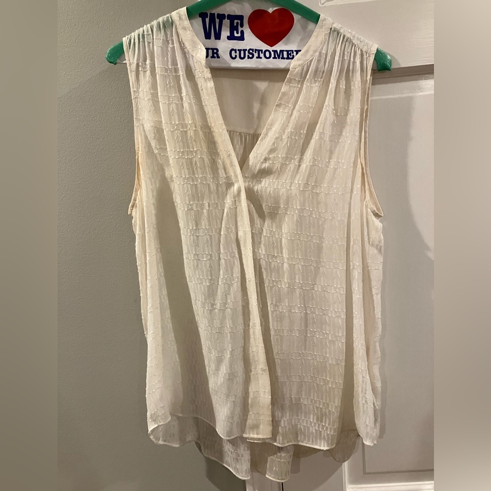 Rebecca Taylor eyelash fabric tank